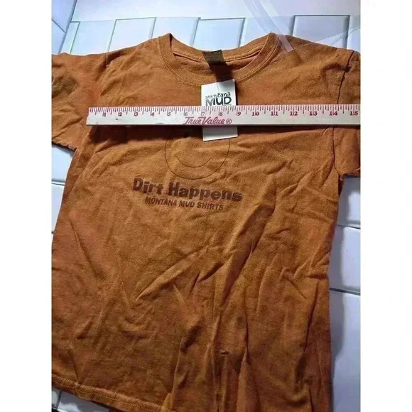 Dirt Happens Montana Mud Tshirt Smiley Face Kids Small Shirt NWT New With Tags - Picture 9 of 9